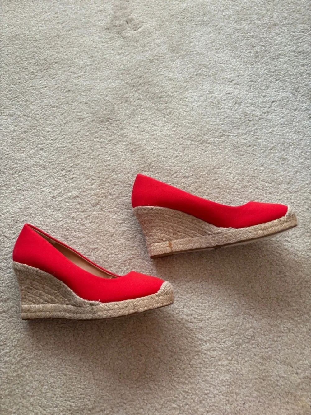 J.Crew Red Espadrilles US 7.5 - Picture 2 of 4